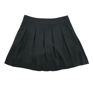 Banana Republic Women's Classic Box Pleat A-Line Mini Skirt Black 6